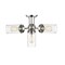 Z-Lite Calliope 4 Light Semi Flush Mount, Polished Nickel & Clear 617SF-PN - alternate 6